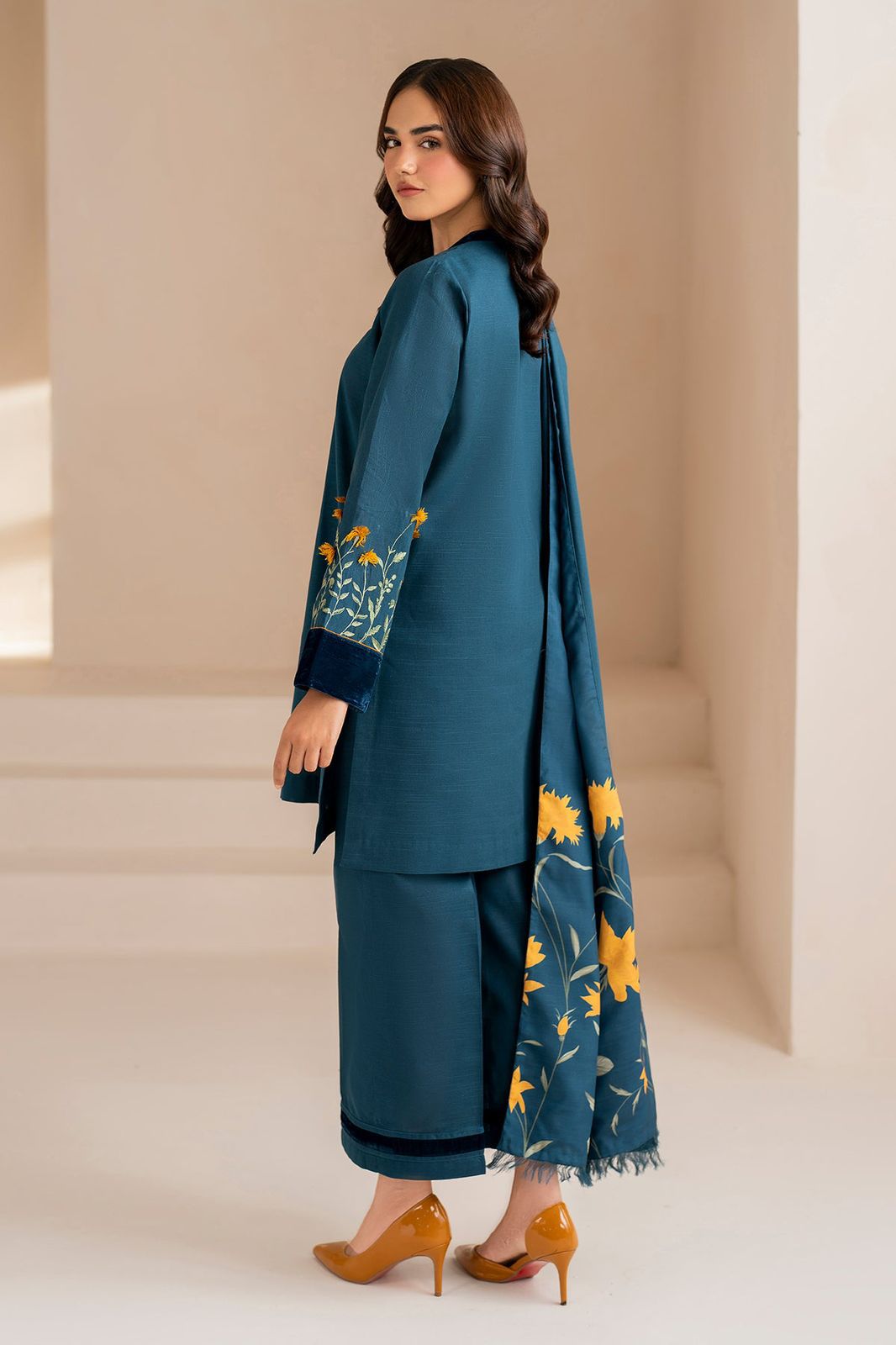 DHANAK Printed Shawl 3Pc Heavy In Winter Collection SK_Z