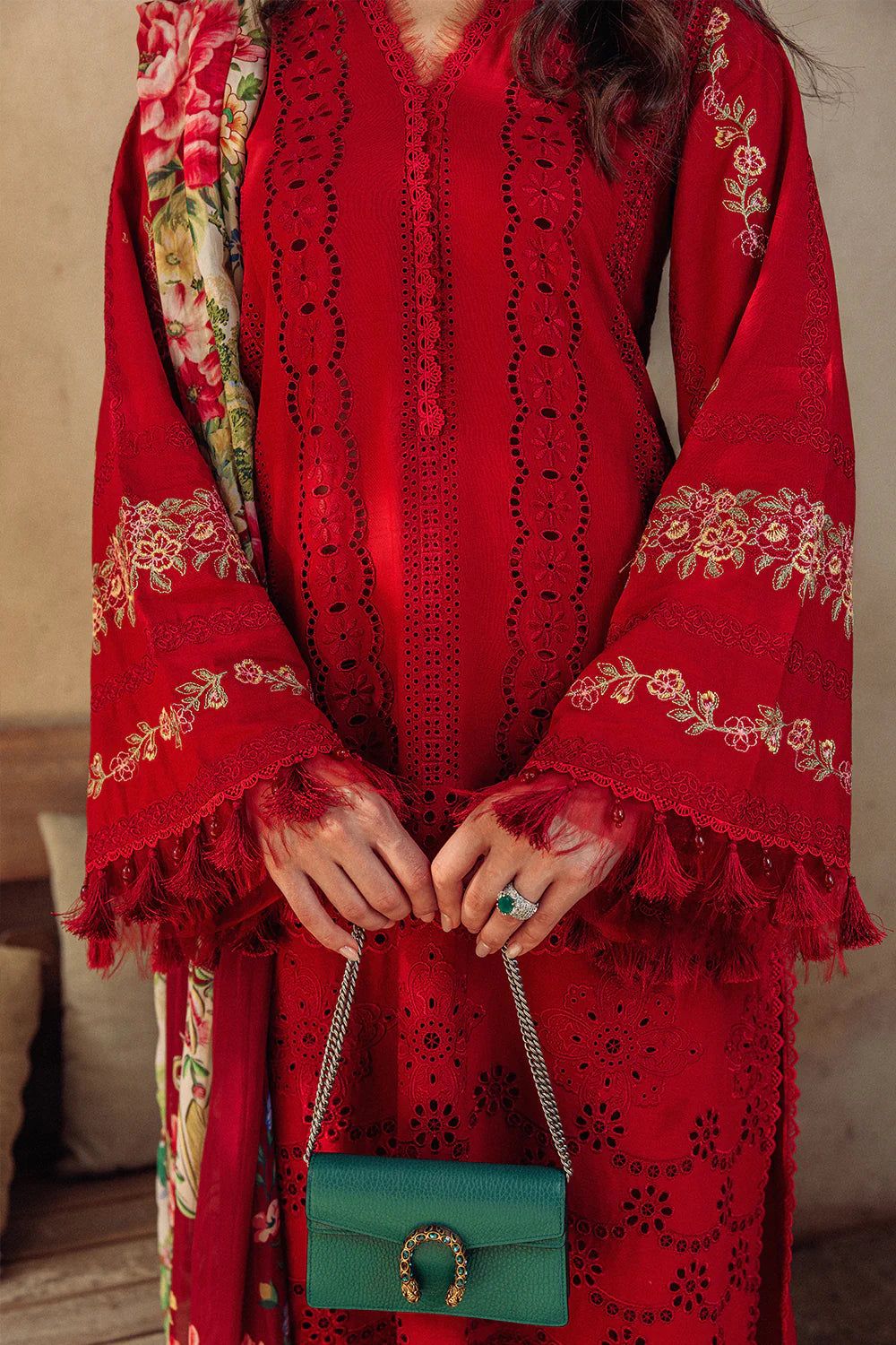 SAIRA RIZWAN LUXARY PERT 3pc Summer Casual Collection Code:1006