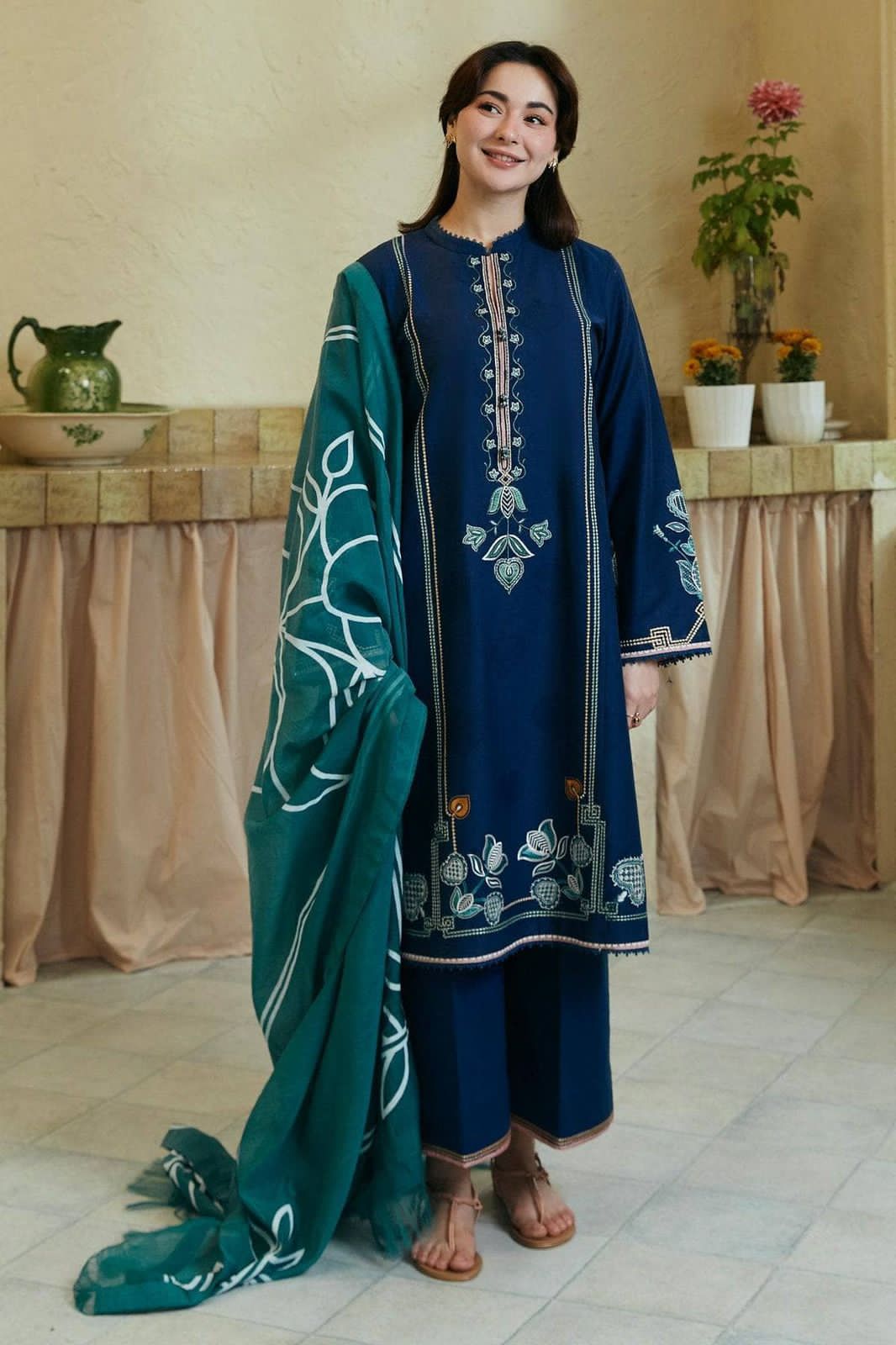 ZARA SHAHJHAN 3pc Summer Casual Collection Code:FF003