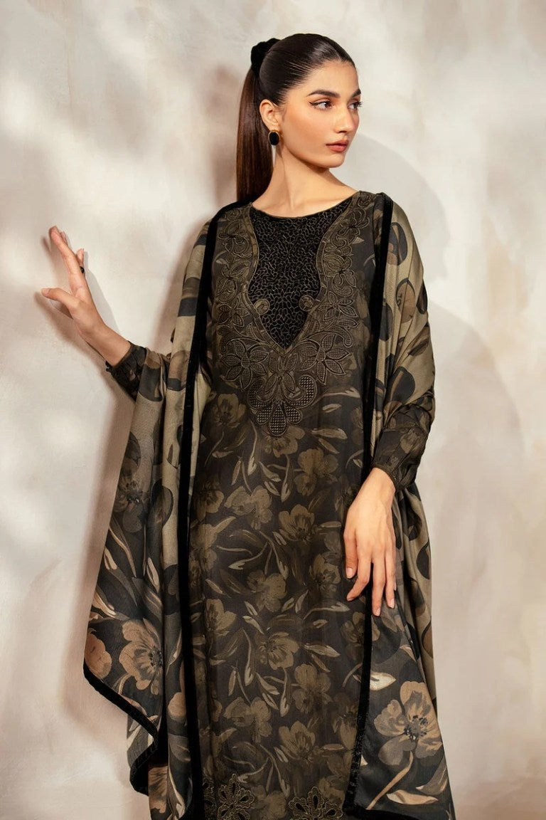 Digital Printed 3PC Suit with Digital Printed Duppata