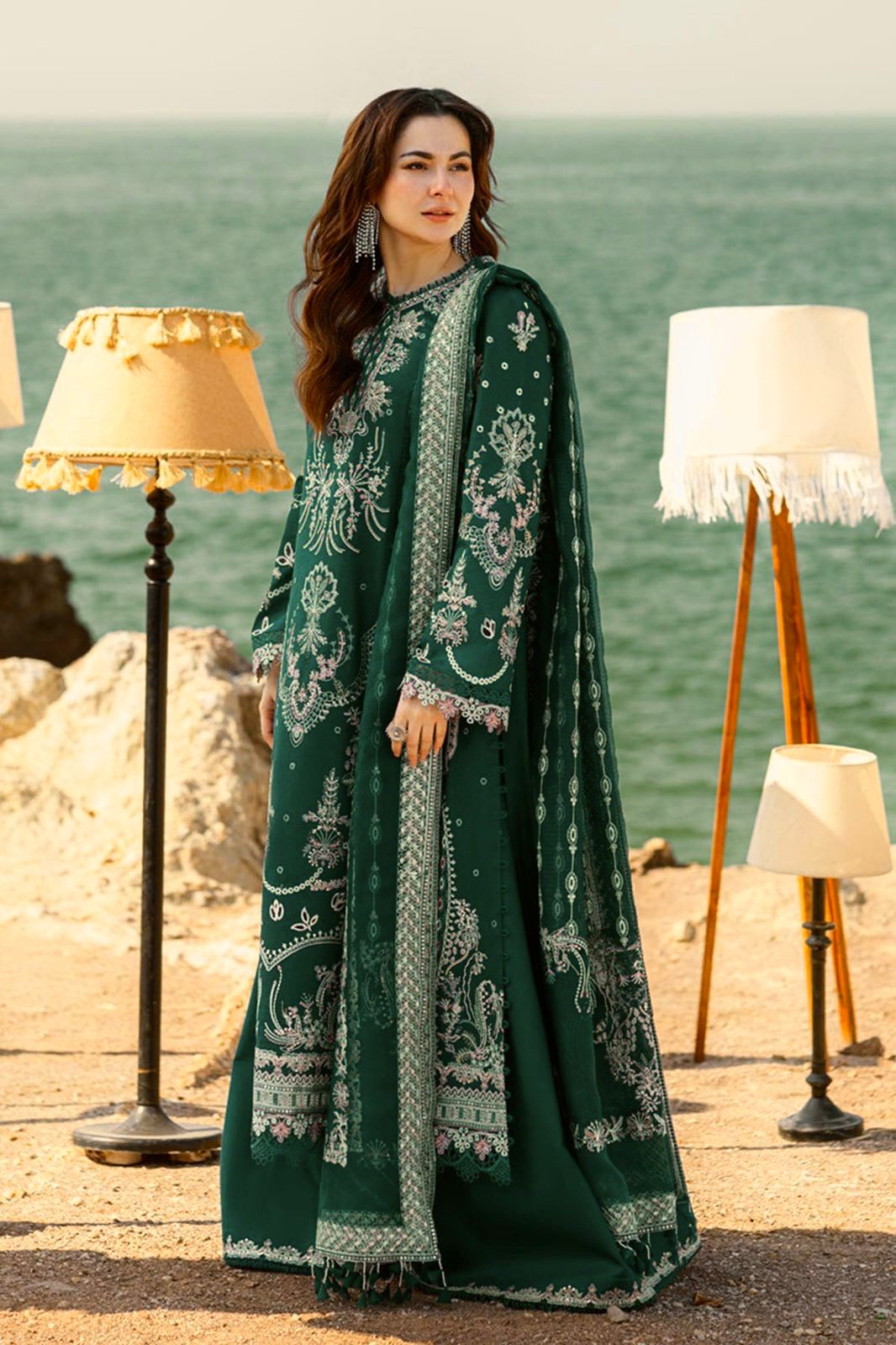 QALAMKAR 3pc Summer Casual Collection Code:1001az