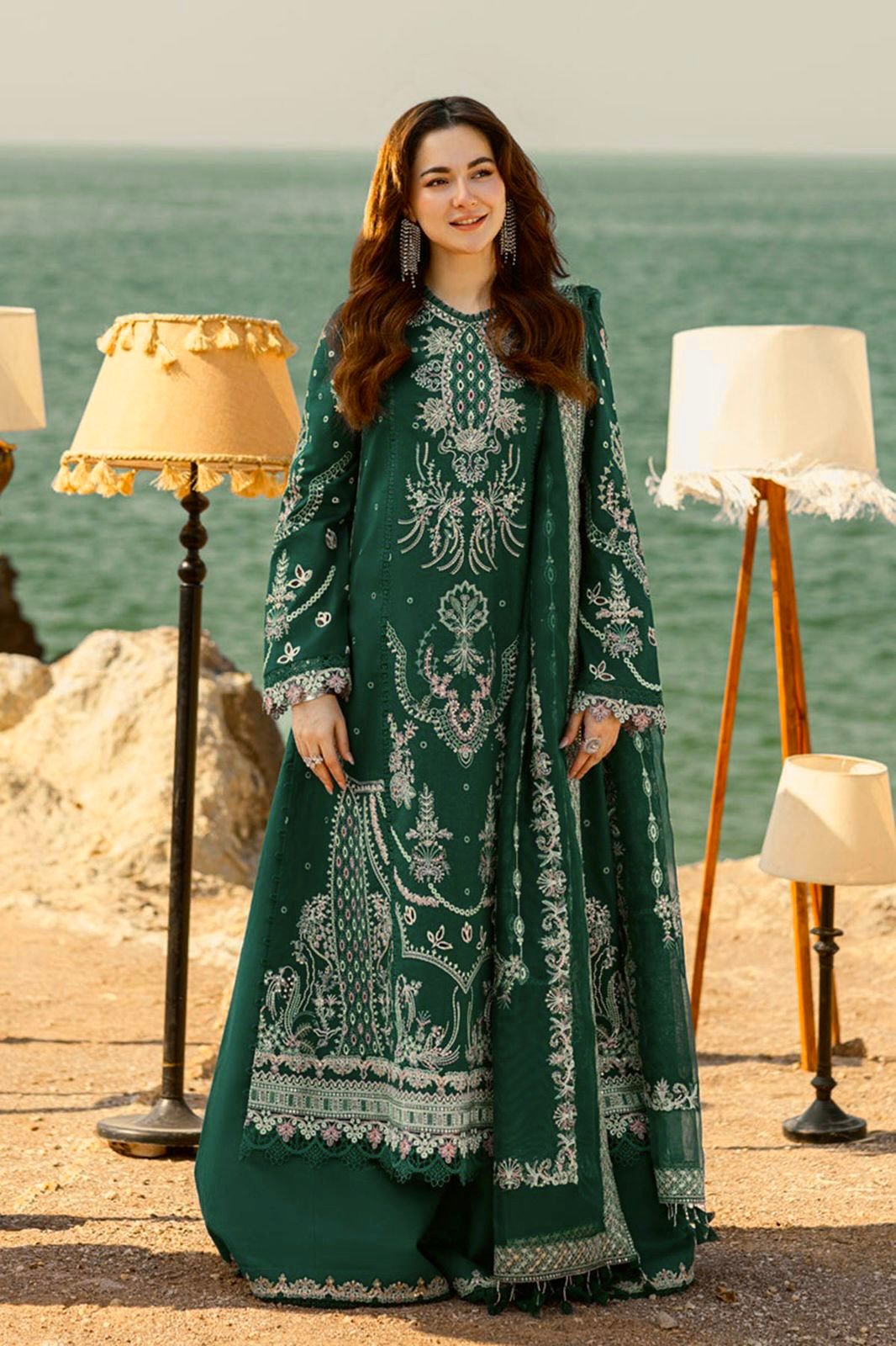 QALAMKAR 3pc Summer Casual Collection Code:1001az