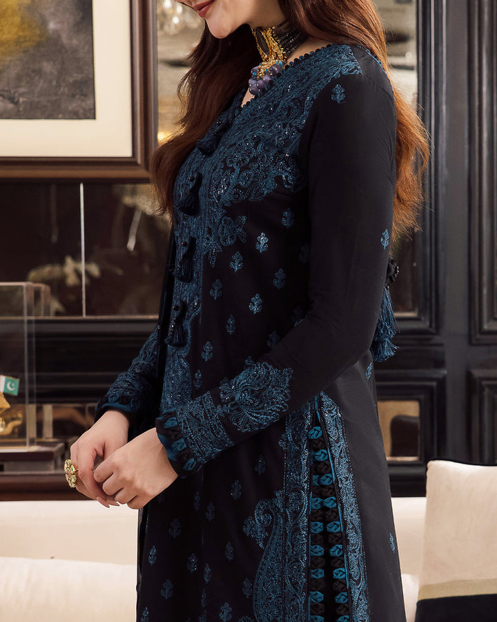 3PC Unstitched Embroidered SK - 0145 Top Trending