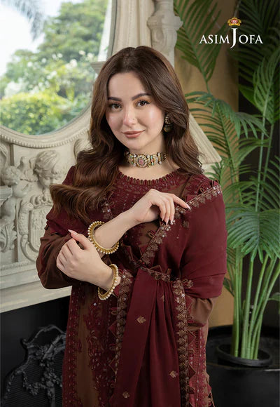 AJRN-25 EMBROIDERED LAWN WEDDING SESSION 3 PCS