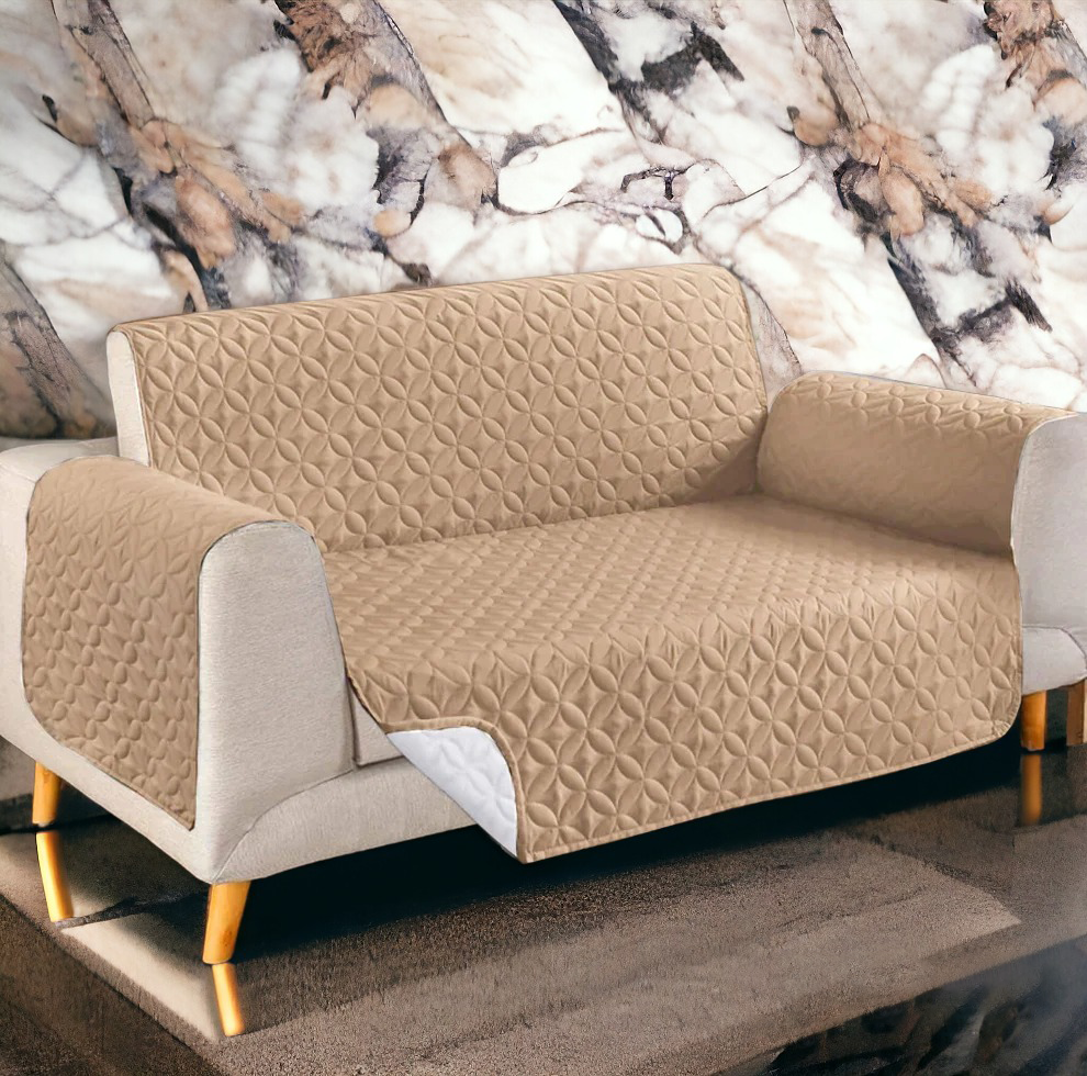 Ultrasonic Cotton Quilted Sofa Runner | safeguard your sofa from stains, spills, pet hair, and general wear and tear
