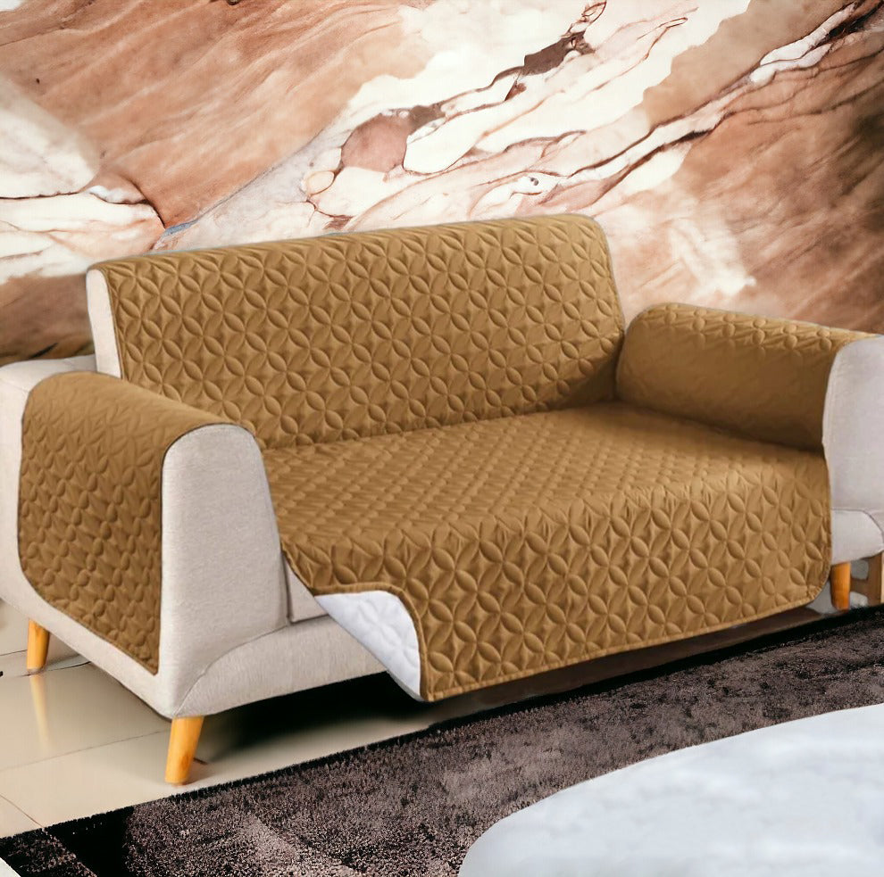 Ultrasonic Cotton Quilted Sofa Runner | safeguard your sofa from stains, spills, pet hair, and general wear and tear