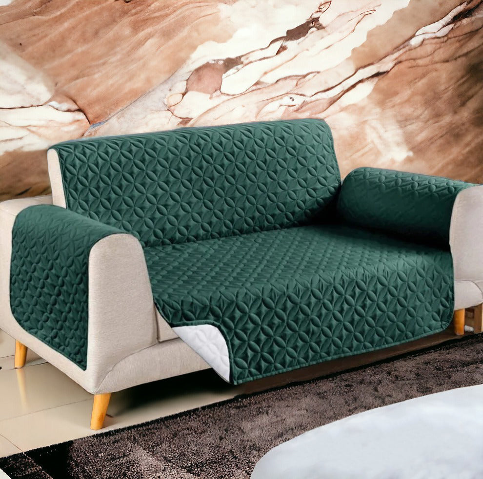 Ultrasonic Cotton Quilted Sofa Runner | safeguard your sofa from stains, spills, pet hair, and general wear and tear