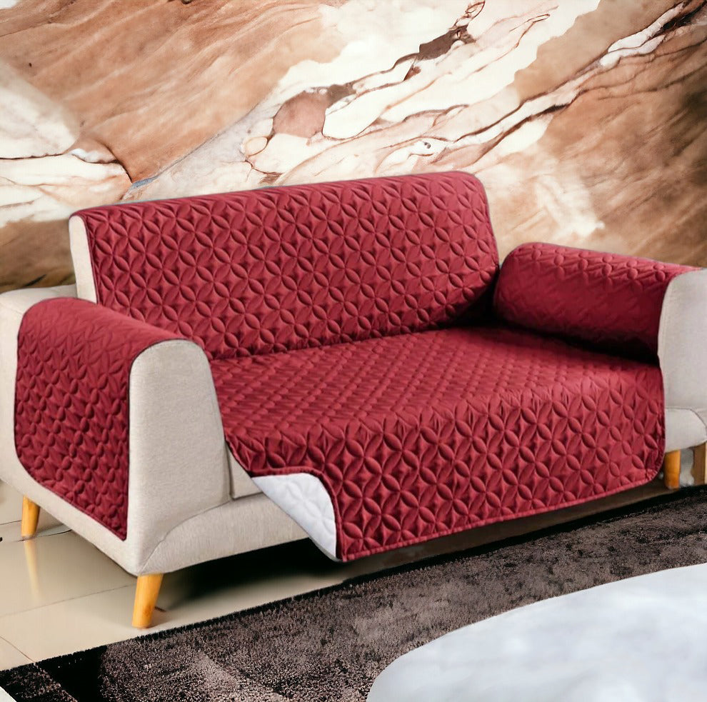 Ultrasonic Cotton Quilted Sofa Runner | safeguard your sofa from stains, spills, pet hair, and general wear and tear