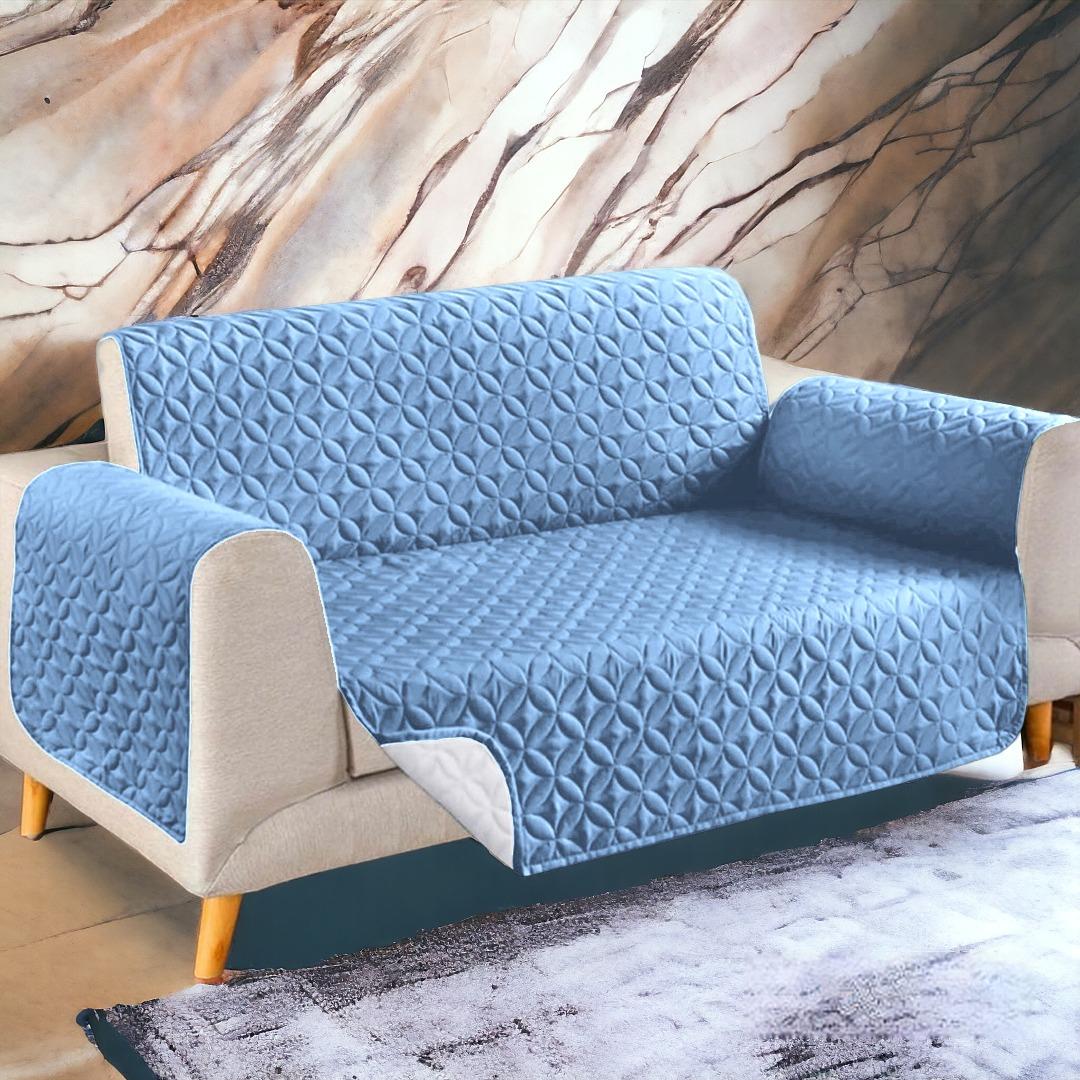 Ultrasonic Cotton Quilted Sofa Runner | safeguard your sofa from stains, spills, pet hair, and general wear and tear